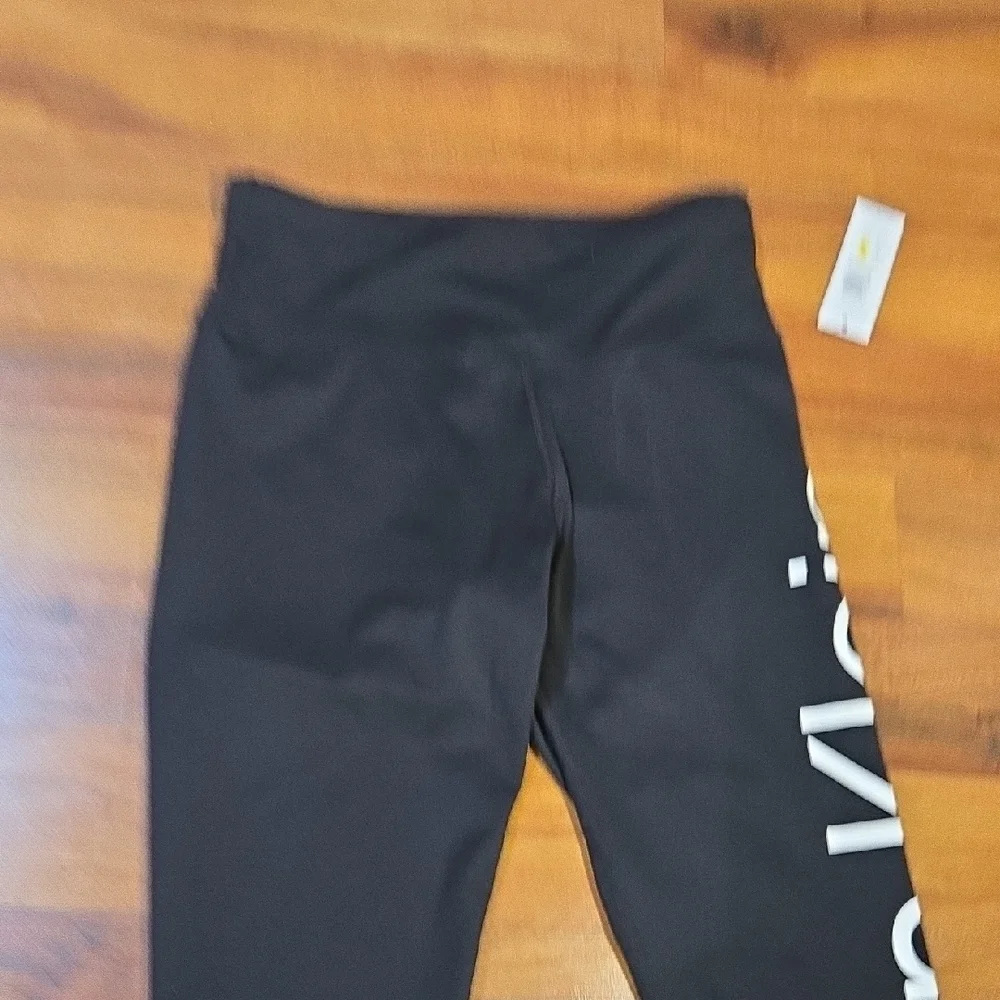 Calvin Klein Black Leggings Stretchy Athletic Wear NWT MEDIUM WOMEN - Picture 10 of 11